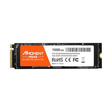 Imagem de MMOMENT MG43 1000 GB M.2 2280 PCIe Gen4 NVMe 1.4 SSD interno, unidade de estado sólido, velocidade de leitura de até 5000 MB/s de armazenamento para PC, laptops, jogos