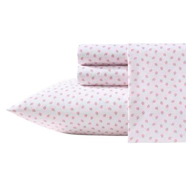 Imagem de Laura Ashley - Jogo de lençol infantil, ultramacio e respirável, com fronhas combinando, resistente a rugas, essencial para quarto de menina (Sweet Lady Bugs Pink, Twin)