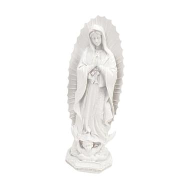 Imagem de IEUDNS Mãe maria estatueta festiva feriado resina artesanato capela nossa senhora de fátima figura elegante estatueta casa acessório para mesa, Style D
