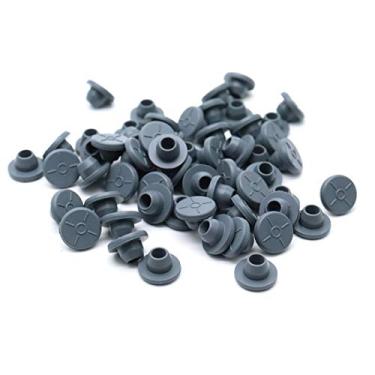 Imagem de Sscon 200 peças de tampas de borracha de 13 mm, porta de injeção autorreparável, vedação sólida para frasco de vidro, frasco de cultura líquida
