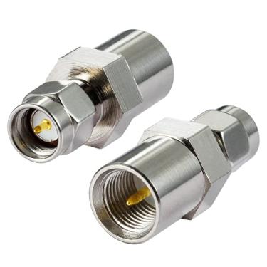 Imagem de POBADY Adaptador de Antena 4G SMA Macho Para FME Adaptador Macho Para Antenas 2G 3G 4G LTE Roteadores UMTS Banda Larga Móvel Hsdpa WLAN Sem Fio (2 Peças)