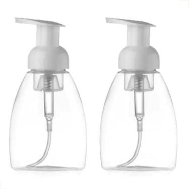 Imagem de Kit 2 Porta Sabonete Liquido Pump Plastico 300ml Com Espuma