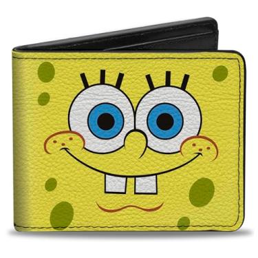 Imagem de Carteira Dobrável Bob Esponja com Fivela Buckle-Down - Masculino - Meninos Fãs de Bob Esponja - Plástico - Carteira - Dobra Dupla