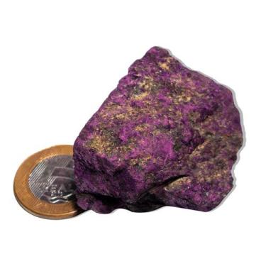 Imagem de 01 Purpurita Bruta Pedra Natural 4 a 8cm 50 a 100g Tipo C - Cristaisde