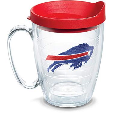Imagem de Tervis Feito nos EUA com paredes duplas NFL Buffalo Bills copo isolado mantém as bebidas frias e quentes, caneca de 473 ml, logotipo principal
