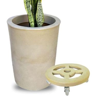 Imagem de Kit  Com Vaso de Planta + Suporte Com Rodas Para Decoração  - Alpe & A