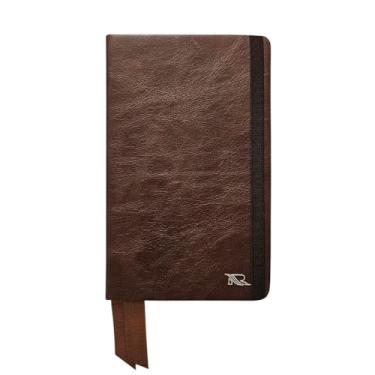 Imagem de Bloco de Notas Tipo Moleskine 209-R Personalizado Raffai Couros (Pinhão Envelhecido)