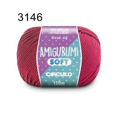 Imagem de Fio Amigurumi Soft Circulo 150m Cor 2 - Círculo, 3146-Desejo
