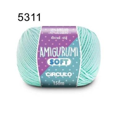 Imagem de Fio Amigurumi Soft Circulo 150m Cor 2 - Círculo, 5311-Agua Fresca