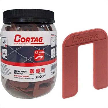 Imagem de Espacador Tipo U Ferradura Cortag 1,5Mm Com 200 Pecas