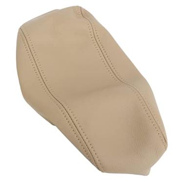 Imagem de Tampa de Descanso do Braço do Console do Bege Central, Protetor de Apoio de Couro de PU Respirável PU para 19962002, Mantém Animais de Estimação e Sujeira Fora