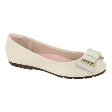 Imagem de Sapatilha Moleca Feminina Laço Frontal Branco, 38