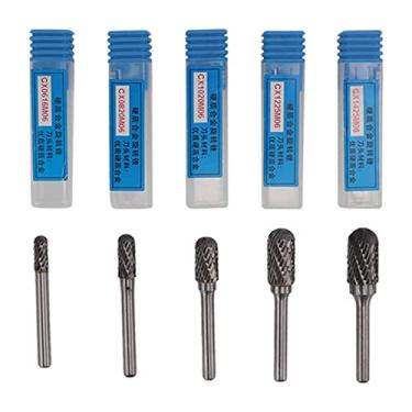 Imagem de Grcfumo 1 Pc Carbide Rotary Burr Set, Shank Die Grinder Bits, Carbide Rotary Burr Set Double Cut 6mm Shank Moagem Arquivo para Car Boat Aviação Polimento Perfuração