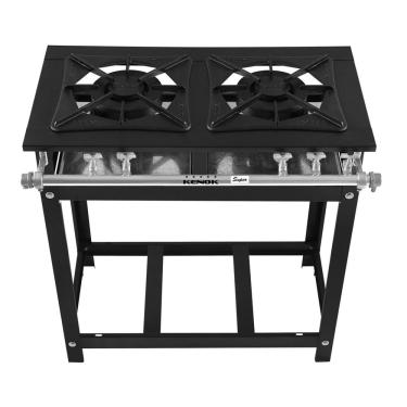 Imagem de Fogão Industrial Kenok Super 40 FBSU2B.130 Baixa Pressão 2 Bocas Duplas