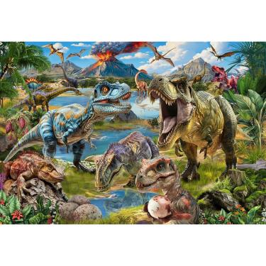 Imagem de Quebra-cabeça joyzexy Dinosaur World 100 peças para crianças 4-6-8-10 anos