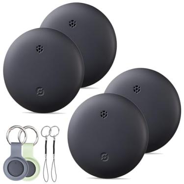 Imagem de Reyke Smart Tag, rastreador de bagagem, funciona com Apple Find My (apenas iOS), localizador de itens para chave, bagagem, mochila, carteira, IPX6 impermeável, pacote com 4