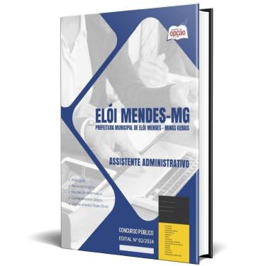 Imagem de Apostila Prefeitura Elói Mendes Mg 2024 Assistente