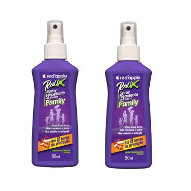 Imagem de Kit 2 Repelentes de Insetos RedX Spray 90ml – Red Apple