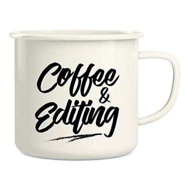 Imagem de Retreez Caneca de café para fotógrafo de câmera de edição de 473 ml esmaltada de aço inoxidável para acampamento e fogueira - presentes de aniversário inspiradores de sarcasmo engraçados para amigos