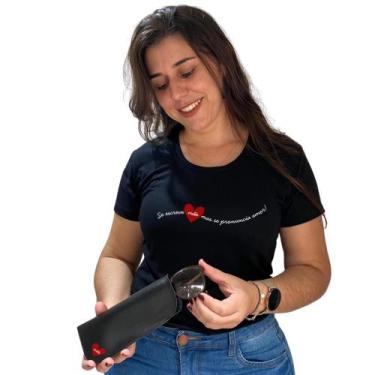 Imagem de Kit camiseta e porta óculos estampa dia das mães - MARAMELO, Se escrev