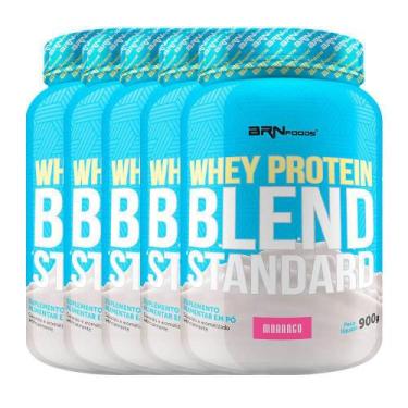 Imagem de Kit 5X Blend Standard 900G - Morango - Brn Foods - Brnfoods