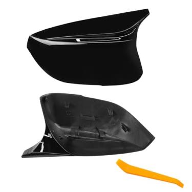 Imagem de OWITAT Compatível com Infiniti 2014-2022 Tampa do espelho do lado esquerdo e do passageiro direito, substituição da capa do espelho retrovisor lateral para Q50 Q60 Q70 QX30, capa de espelho retrovisor