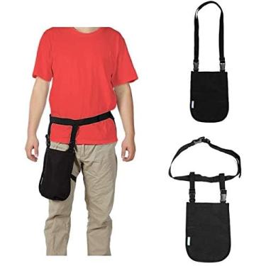 Imagem de Bolsa para cateter, drenagem urinária, suporte para cateter, bolsa de dupla utilização, para drenagem de urina, bolsas de perna com cintura ajustável e cintos de ombro