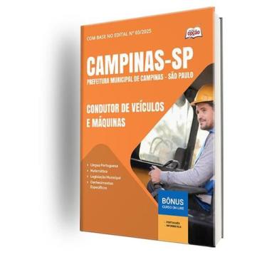 Imagem de Apostila Prefeitura de Campinas - SP - Condutor de Veículos e Máquinas