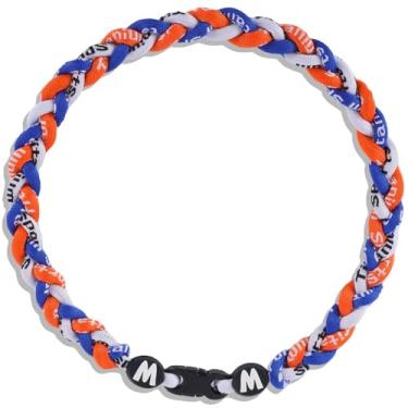 Imagem de Willtok Colar de beisebol premium de 45,7 cm com design de tornado de corda tripla trançada de nylon, 18 inch, Nylon, silicone, plástico, Sem Pedra Preciosa