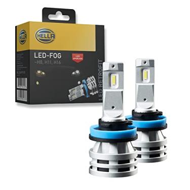 Imagem de HELLA Lâmpada LED de neblina H11 / H8 / H16 – Luz branca fria 6500K – Lâmpada de LED para substituição de lâmpada de neblina - Pacote com 2 LED Retro Fit 226971551