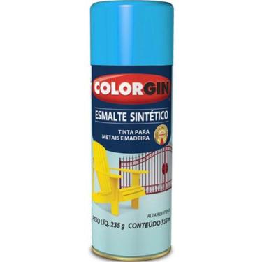Imagem de Tinta Spray Esmalte Sintético 350ml Azul Médio - 740 - COLORGIN - Sher