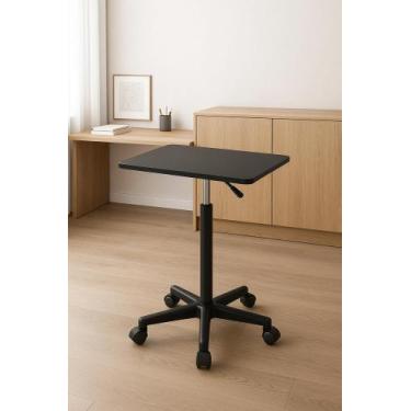 Imagem de Mesa com Rodízios Notebook e Home Office Altura Ajustável 59 a 80cm Ta