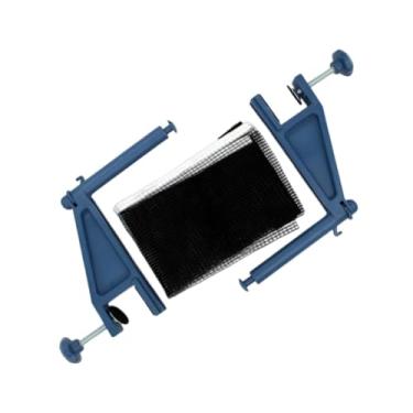 Imagem de menolana Conjunto de rede de tênis de mesa, acessórios para prática de pingue-pongue, suporte de malha, rede com grampo de parafuso para pingue-pongue para, Azul Escuro