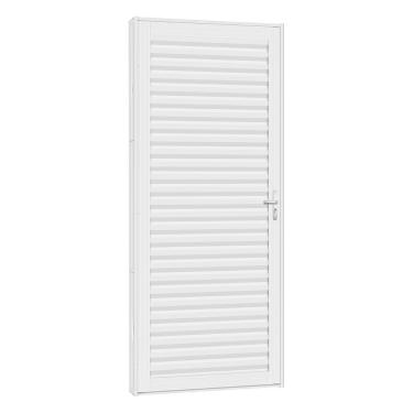 Imagem de Porta De Aço Laminada Light 71x215 R50 Abertura Direita Branco - Branco