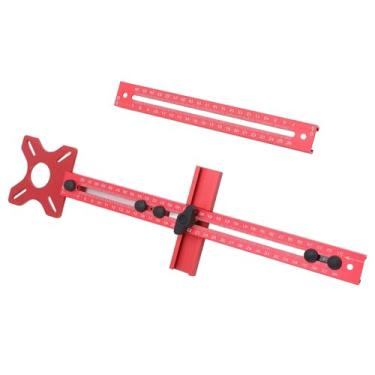 Imagem de Suporte de Ranhura de Moagem de 4 Em 1 Em 1, Gabarito de Hardware de Armário Multifuncional, Suporte de Moagem do Roteador Guia de Corte de Círculo de Roteador Ajustável para a