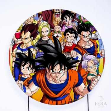 Imagem de Painel Decorativo para Festa 1,80x1,80 metros Vesti Fácil com Elástico Dragon Ball - Fera Print