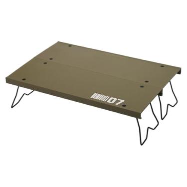 Imagem de Mesa Dobrável para Campismo | Mesa De Campismo Em Liga De Alumínio Dobrável,Móvel Leve Para Piquenique Acampamento Comida Bebidas Computador Portátil Luz Exterior