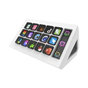 Imagem de 15 Teclas LCD Botão Visual Stream Deck Teclado Controlador De Criação 