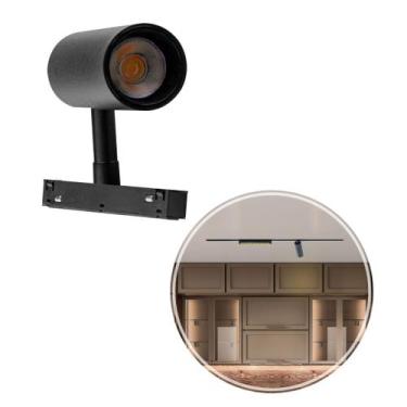 Imagem de Spot Led 10w 48v 3000K C.IN P/ Trilho Eletrificado Magnético Preto St2