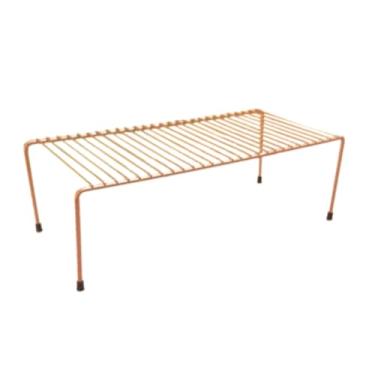 Imagem de Kit Organizador Armário Cozinha Prateleira 4 un 42cm Rose(Rose)