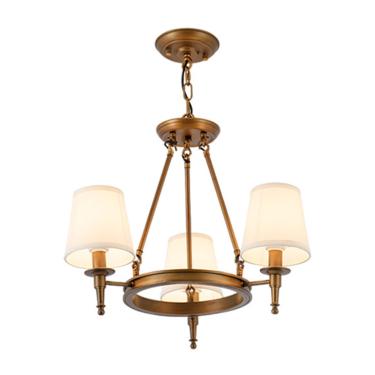 Imagem de Lustre Lustre Moderno, Luminária De Teto Pendente Clássica Com Sombras Brancas Lustre Com Base E14 Lâmpada Pendurada Para Sala De Estar Corredor Quarto, B, 48cm