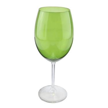 Imagem de Jogo de 6 taças para água Gastro em cristal ecológico 580ml A23cm verde bandeira