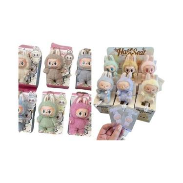 Imagem de Roxo Labubu Mokoko 17cm Chaveiro De Pelúcia Animal De Pelúcia Macarone