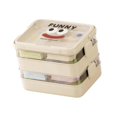 Imagem de YIJU Caixa organizadora de brinquedos para blocos de construção, 3 camadas/5 camadas, caixa de armazenamento para adultos, meninas e meninos, Branco, 5 Camadas