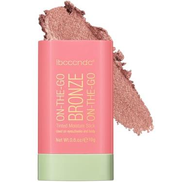 Imagem de MEICOLY Bastão Bronzeador Cremoso, Maquiagem De Contorno Com Iluminador Natural, Facial, Contorno, Modelagem Rosto Edificável, À Prova D'Água, 01 Brilho Quente