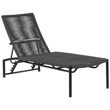 Imagem de Espreguiçadeira Tokyo Alumínio Corda Náutica Regulagem Trama