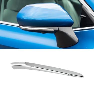Imagem de YUNHECAM Moldura Cromada Para Espelho Retrovisor, Acabamento Decorativo Porta Lateral Direita Do Carro, Toyota Camry 2019 2020 2021 2022 2023, Substituição Passageiro
