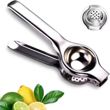 Imagem de Espremedor de Limão Frutas Citricas Manual Inox Cabo Ergonômico Resistente Extração Máxima