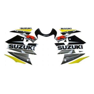 Imagem de Kit Completo Adesivos Suzuki Gsxr 750 2002 Amarela E Preta - SPTS
