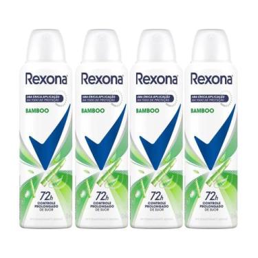 Imagem de Kit Desodorante Aerosol Rexona Bamboo 150ml - 4 Unidades